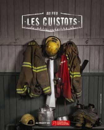 Les pompiers cuisinent pour les grands brûlés