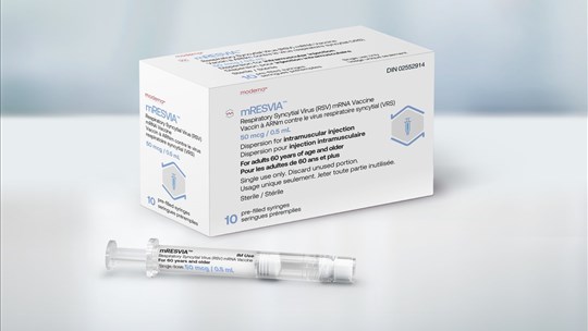 Santé Canada approuve le vaccin à ARNm contre le VRS de Moderna