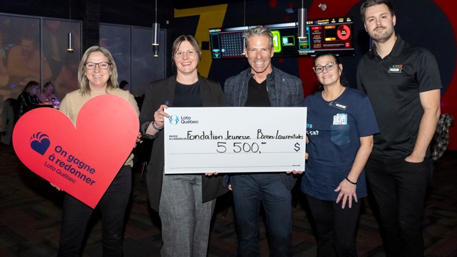 Loto-Québec remet 5 500 $ à la Fondation Jeunesse des Basses-Laurentides