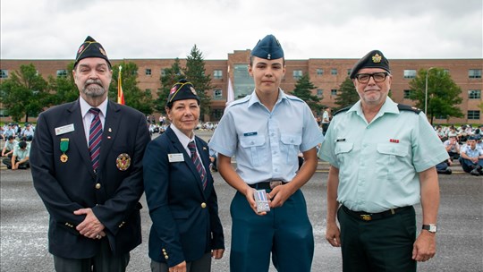 Un jeune cadet de la région honoré pour son excellence 