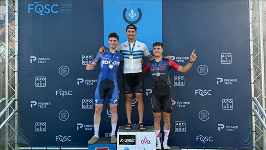 Clément L'Ecuyer médaillé d'argent aux Championnats québécois sur route