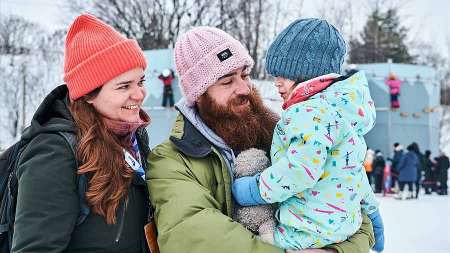 Célébration de l'hiver avec Laval en blanc! 