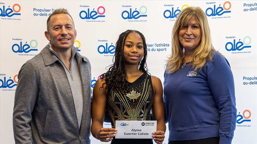 La gymnaste Alyssa Guerrier Calixte reçoit une bourse de la Fondation GSP