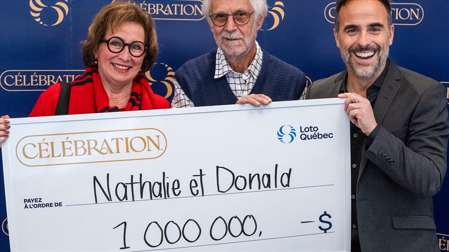 Un couple millionnaire à Laval grâce à Célébration 2025