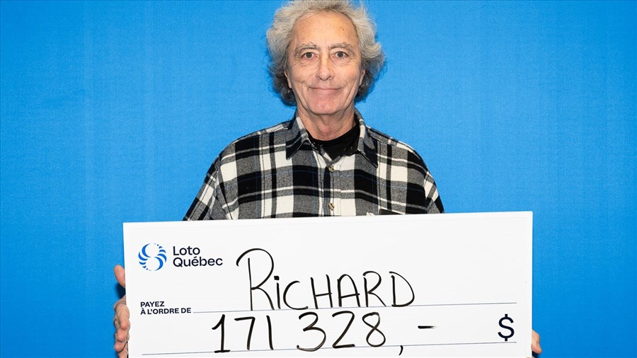 Richard Thibert retrouve un billet gagnant six mois après le tirage